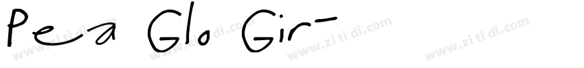 Pea Glo Gir字体转换